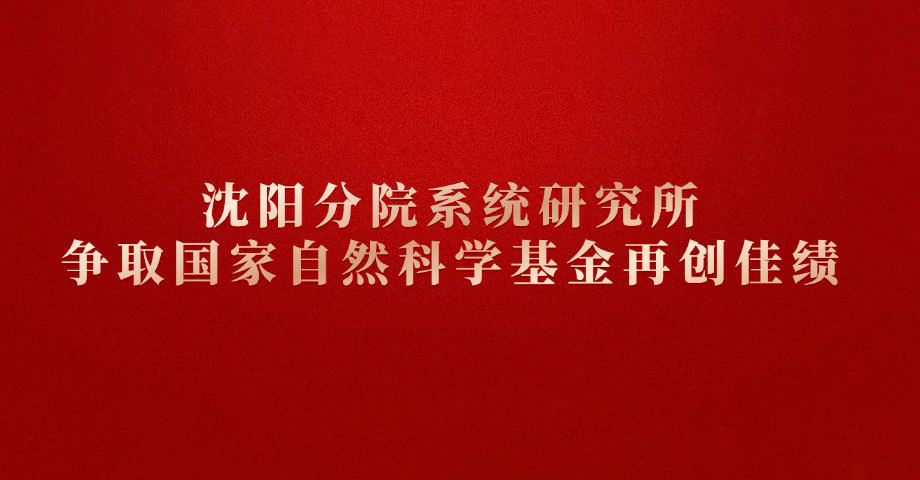 沈陽分院系統(tǒng)研究所爭取國家自然科學(xué)基金再創(chuàng)佳績
